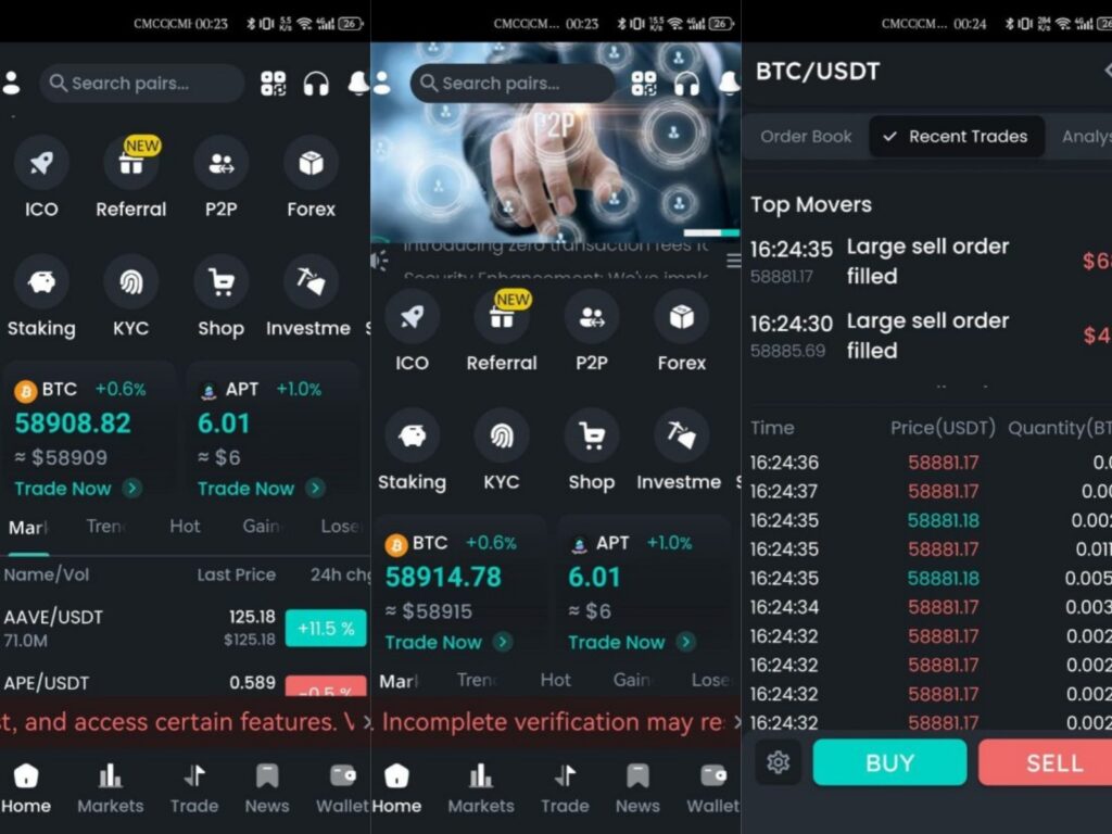 Bicrypto-顶级加密货币交易平台-二元交易-投资-博客-新闻等等-精仿交易所